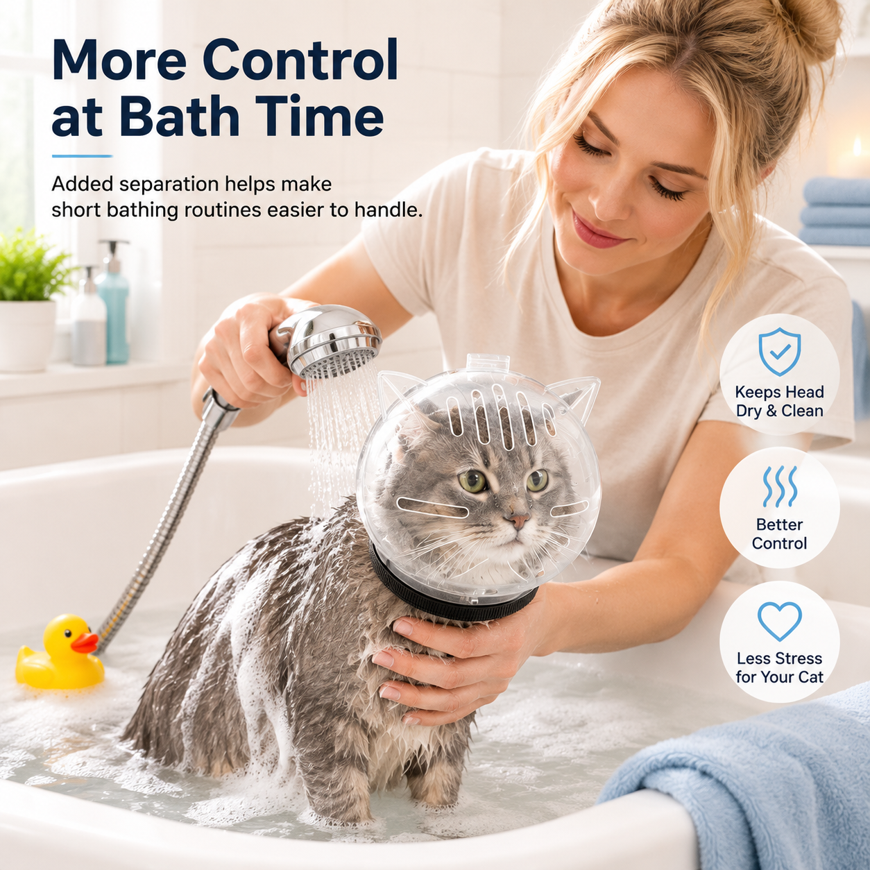 ✨ Save 50% Today 🐱 Cat Grooming Protective Hood for Nail Trimming & Bathing