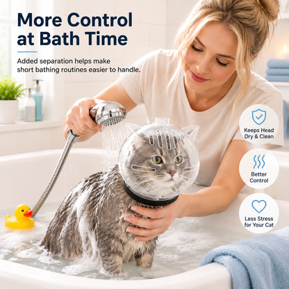 ✨ Save 50% Today 🐱 Cat Grooming Protective Hood for Nail Trimming & Bathing