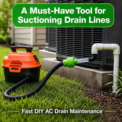 ❄️ 49% OFF AC Drain Line Cleaner Adapter – Universal HVAC Condensate Pipe Unclogger
