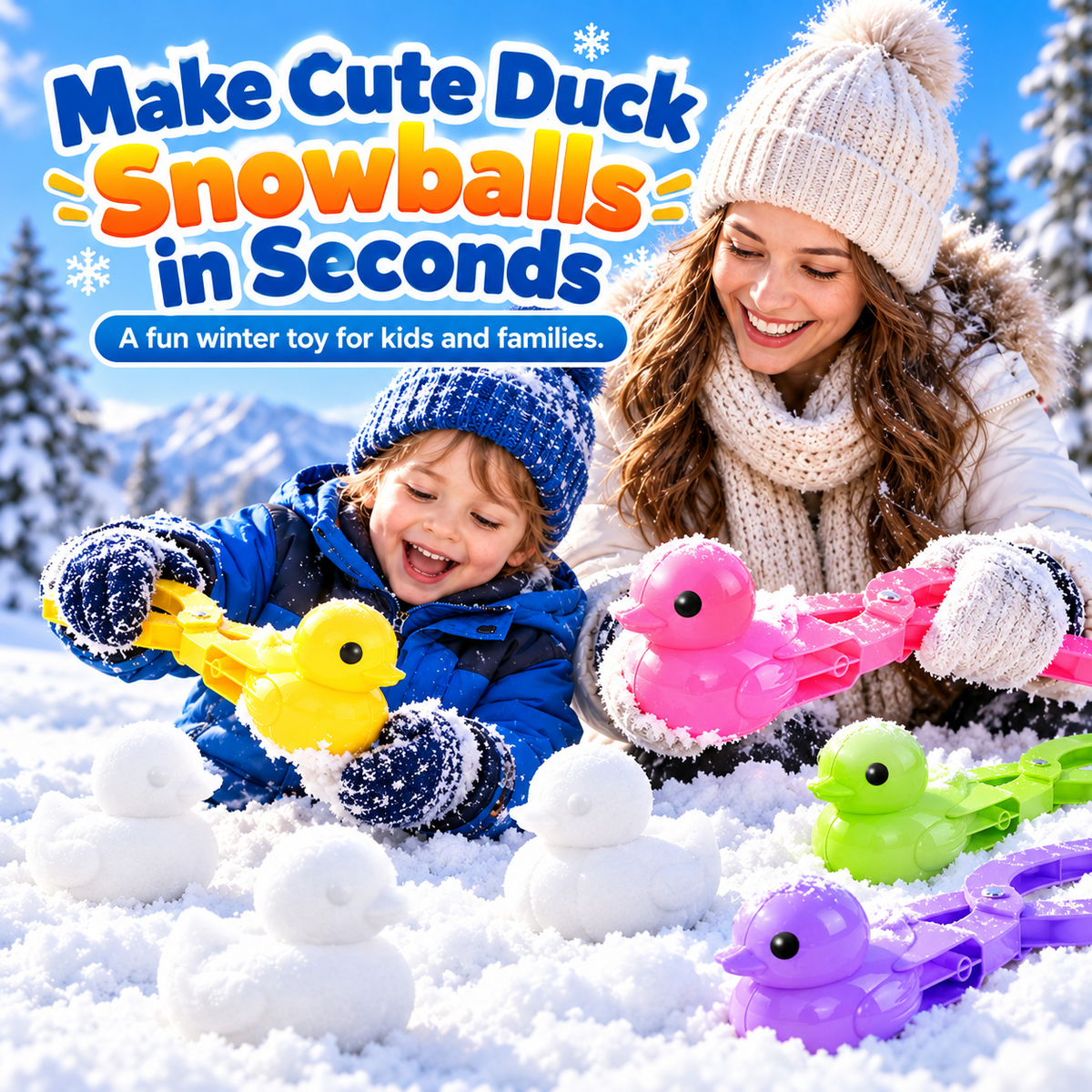 ☃️ Make Snow Days More Fun – Easy Snowball Makers for Kids, Families & Friends