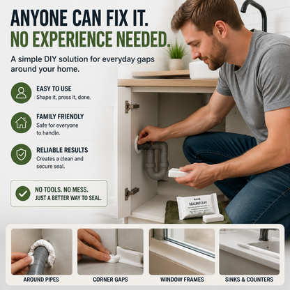Moldable Sealant Clay – No-Tool Home Gap Sealing Putty