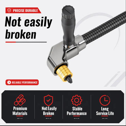 🔧 50% OFF Flexible Right Angle Drill Extension — Reach Screws Your Drill Can't