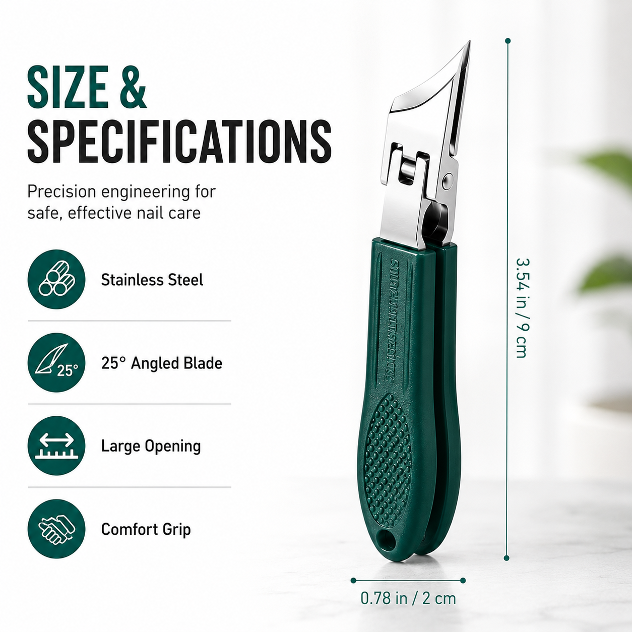 ✂️ 49% OFF Today-Precision 25° Angled Nail Clipper Set
