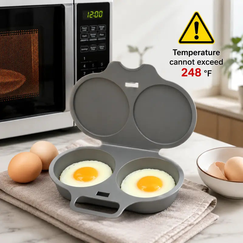 🔥 50% OFF Dual Egg Microwave Cooker 🥚 Easy Breakfast Without the Frying Pan
