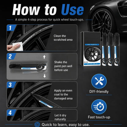 💯Wheel Scratch Repair Pen — Fix Curb Rash in 10 Min | Rust-Proof Formula
