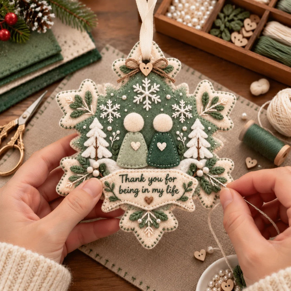 🔥Last Day 49% OFF - 🧶Handcrafted Felt Holiday Ornament