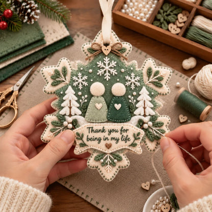 🔥Last Day 49% OFF - 🧶Handcrafted Felt Holiday Ornament