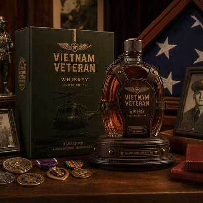 🎖️ 50% OFF Veteran Tribute Whiskey Decanter with Vintage Details – Preserve Their Proud Legacy