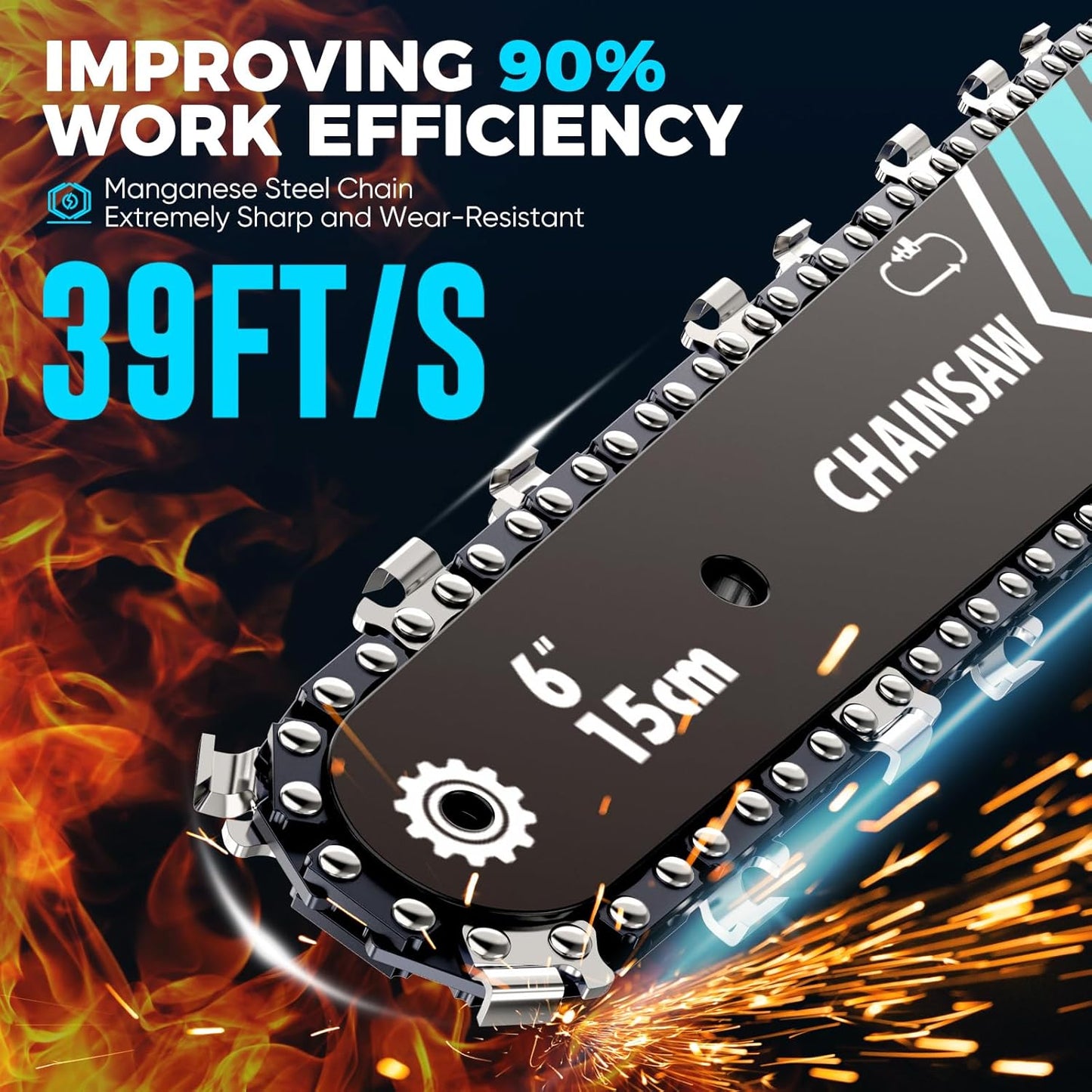 🔥 Limited-Time Deal 🌲 Cordless Mini Chainsaw – Compact & Powerful