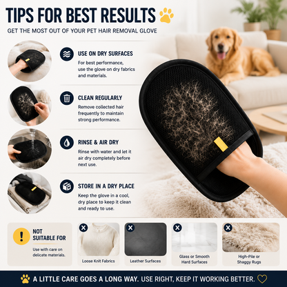 Effortless Pet Hair Removal Glove