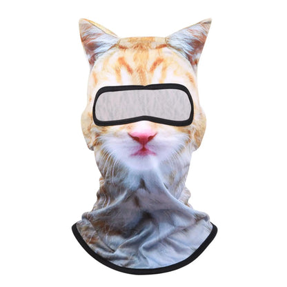🔥 50% OFF 🐱 3D Animal Ski Balaclava with Ears – Fun Winter Face Mask