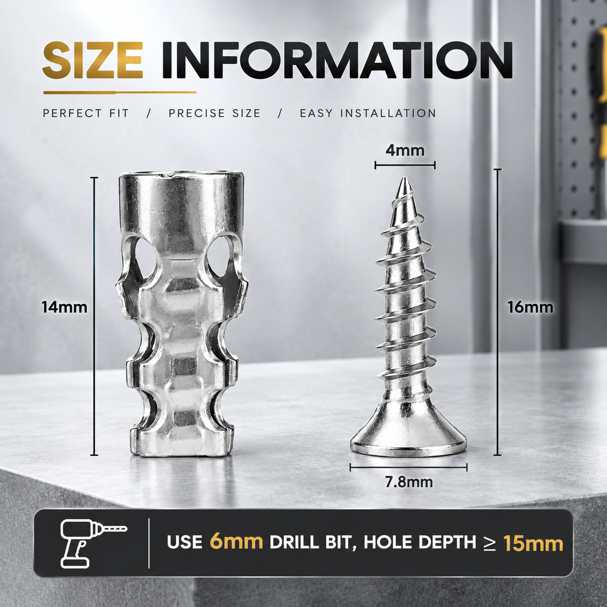 🔥TODAY'S SPECIAL OFFER-50% OFF 🔩 6X14MM SHORT EXPANSION SCREWS SET