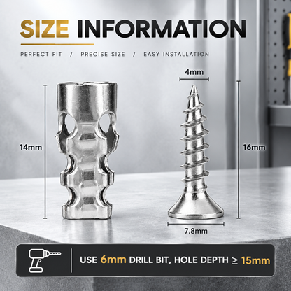 🔥TODAY'S SPECIAL OFFER-50% OFF 🔩 6X14MM SHORT EXPANSION SCREWS SET