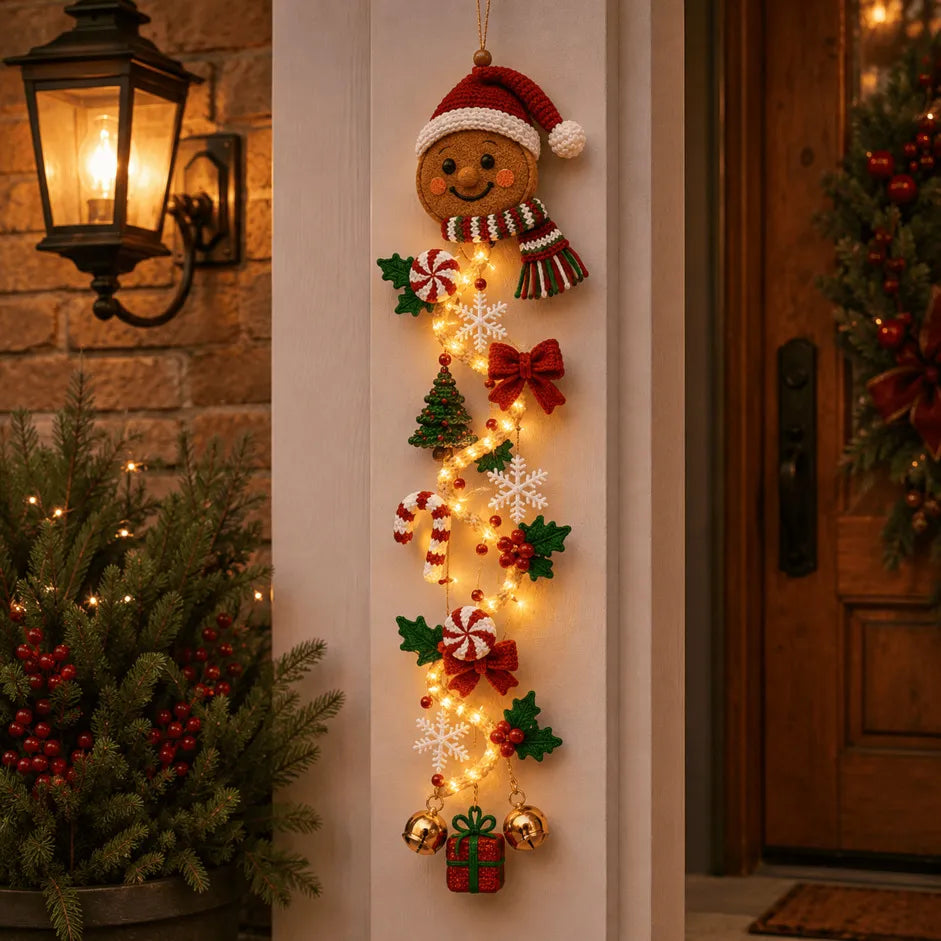 🎄 50% OFF ✨ Light-Up Christmas Door Hanging Decor — Bring Holiday Magic Home