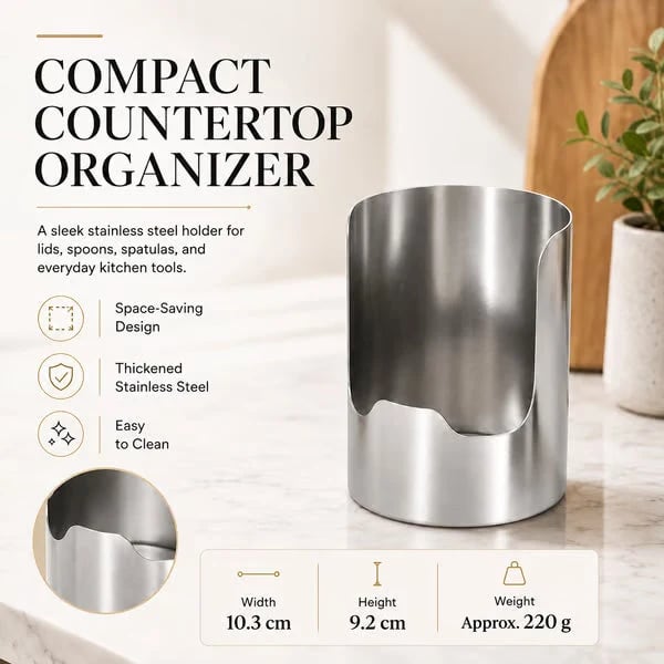 🍳 Multi-Purpose Stainless Steel Kitchen Utensil Rest & Pot Lid Holder Stand 🥢