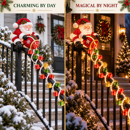 🔥🎅 Santa’s Giftfall Magic™ Cascade Railing Light