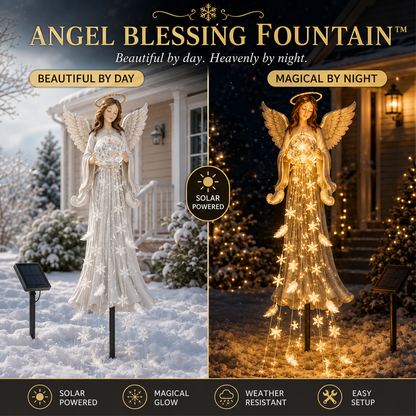 👼✨ ✨50% OFF Solar Angel Blessing Fountain – Cascading Christmas Garden Light