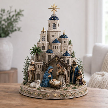 🔥 50% OFF ✨ Bethlehem Nativity Church Light Tower – Bring the Spirit of Christmas Home