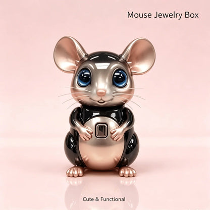 🎁Adorable Mouse Jewelry Organizer Box  Perfect Gift for Her