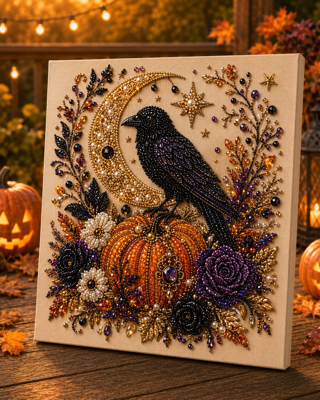 🔥 Last Day 50% OFF – 👻✨ Halloween Pearl Art DIY Kit – Turn Tiny Pearls into Spooky-Cute Magic (📦Buy 2 Free Shipping)