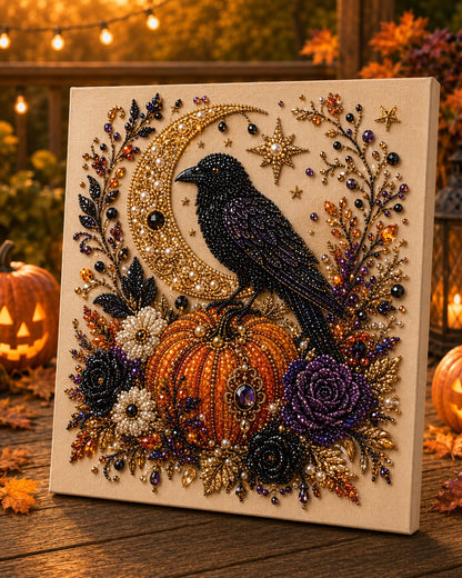 💥 Last Day 51% OFF – 👻✨ Halloween Pearl Art DIY Kit – Turn Tiny Pearls into Spooky-Cute Magic