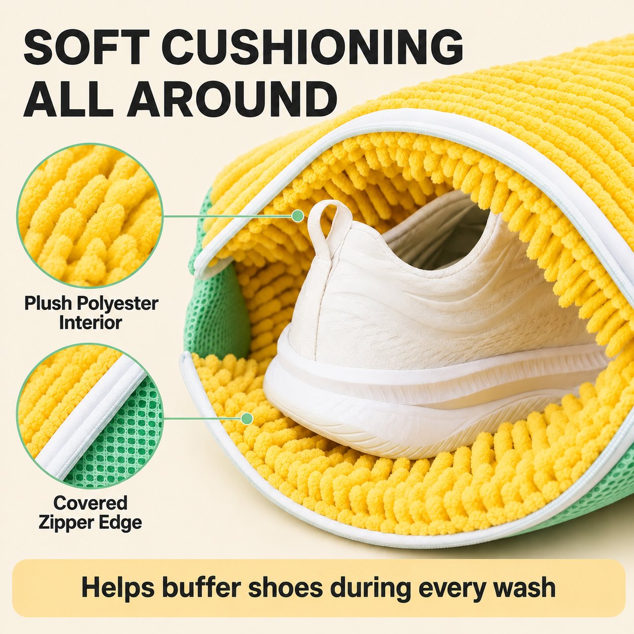 🫧Shoe Washing Bag – Gentle 360° Cleaning With Less Scrubbing