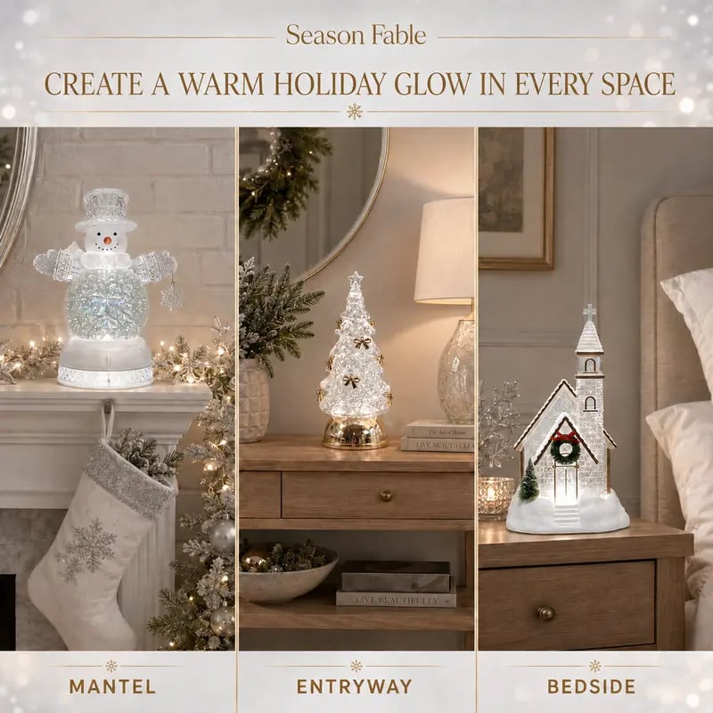 Season Fable Christmas Lighted Lantern Decor☃️