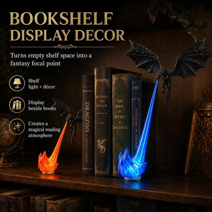 🐉 50% OFF Flying Dragon Bookshelf Light – Bring Fantasy to Life 🔥