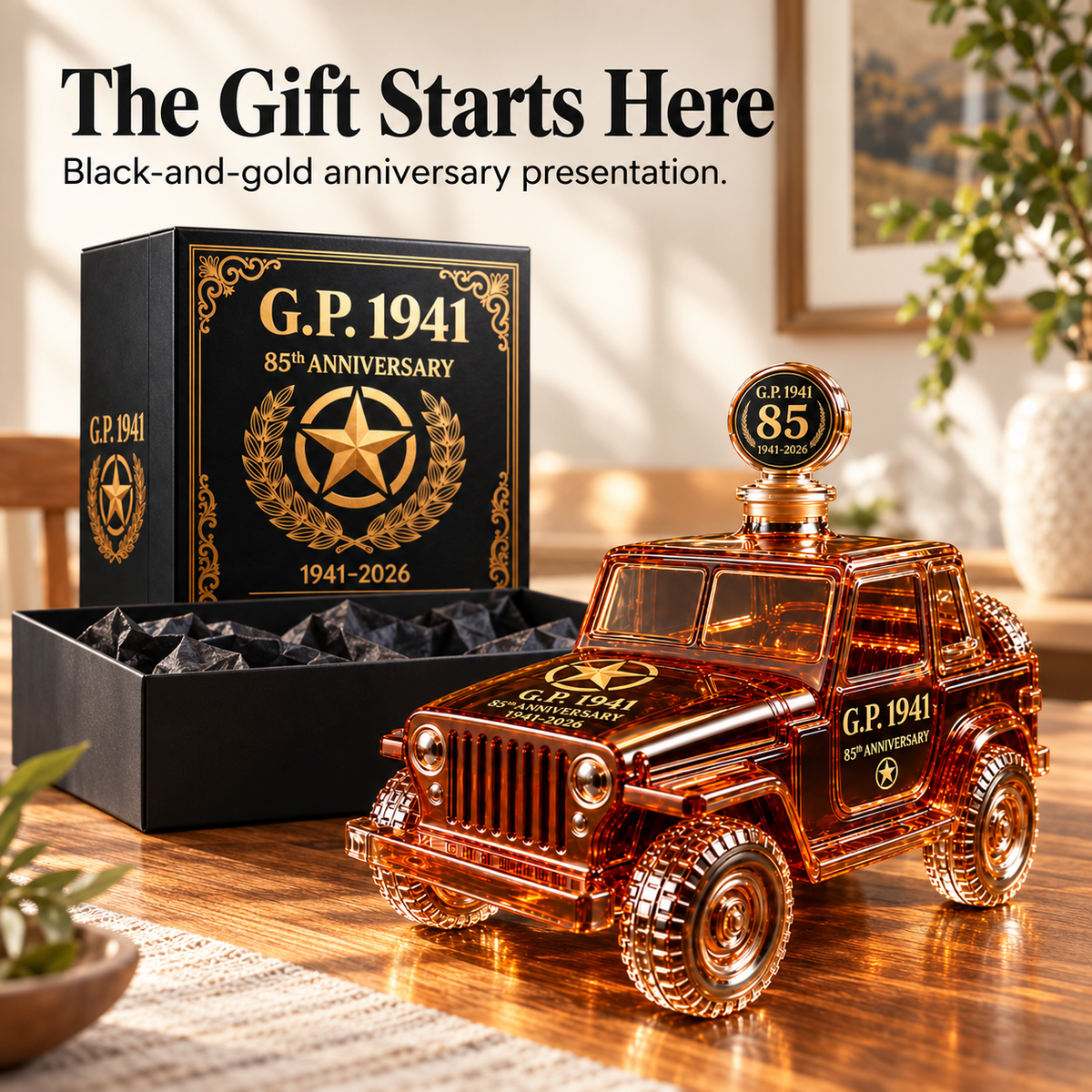 🔥 Sculpted Off-Road Vehicle Whiskey Decanter – Collector Edition 🥃