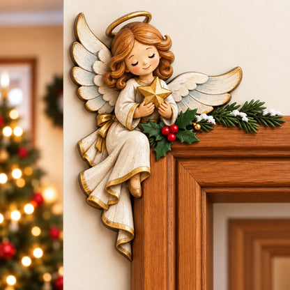 🎅Christmas Peekaboo Door Frame Corner Decor丨Size: 20 cm🎄