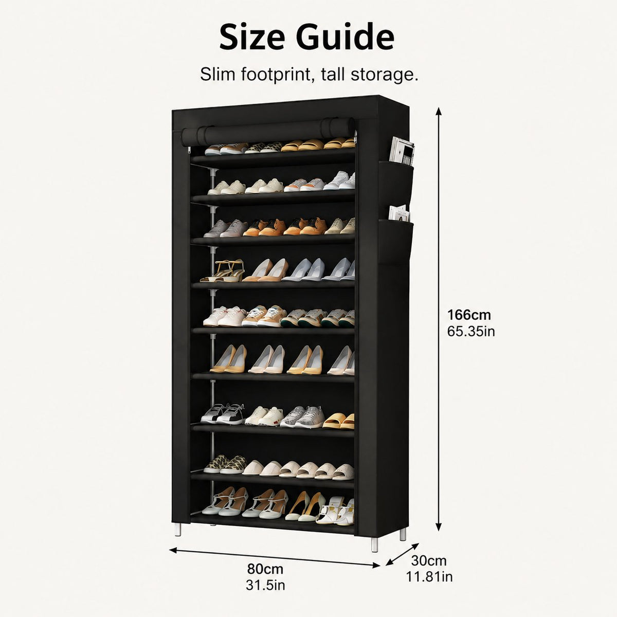 👟 Home Organization Sale 50% OFF — Large Capacity Shoe Storage Cabinet | Multi-Level Entryway Shoe Organizer With Dust Cover