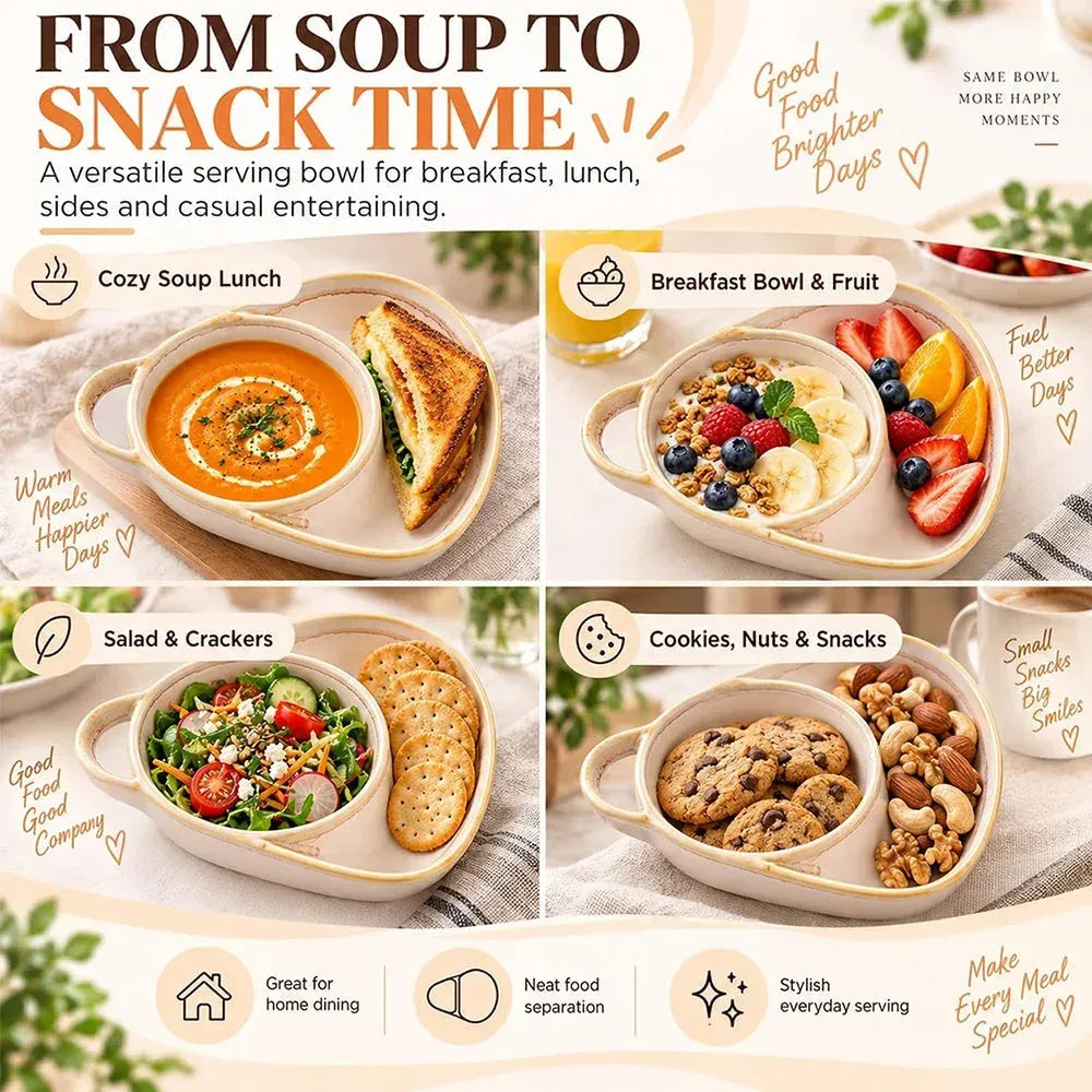 🍲Hot Sale 49%Off🔥Cosy Up with Rustic Ceramic Soup & Toasty Bowls ✨