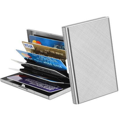 🔥 50% OFF – Slim RFID Blocking Stainless Steel Card Holder 💳