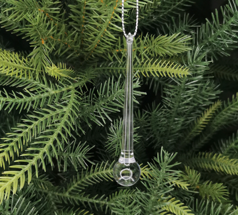 Glass Icicles Christmas Tree Ornaments 🎄