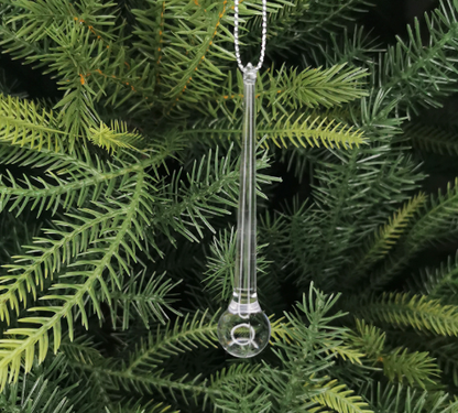 Glass Icicles Christmas Tree Ornaments 🎄