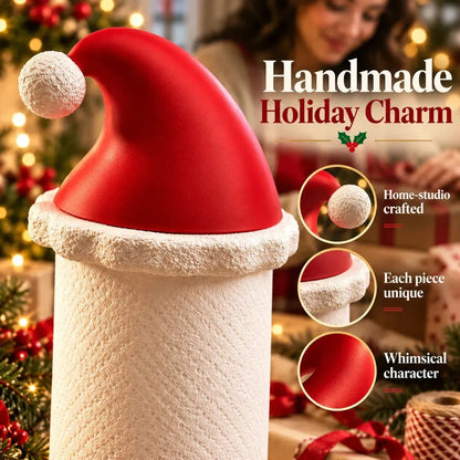 🎅 Santa Hat Paper Towel Holder - Festive Christmas Kitchen Decor 🎄