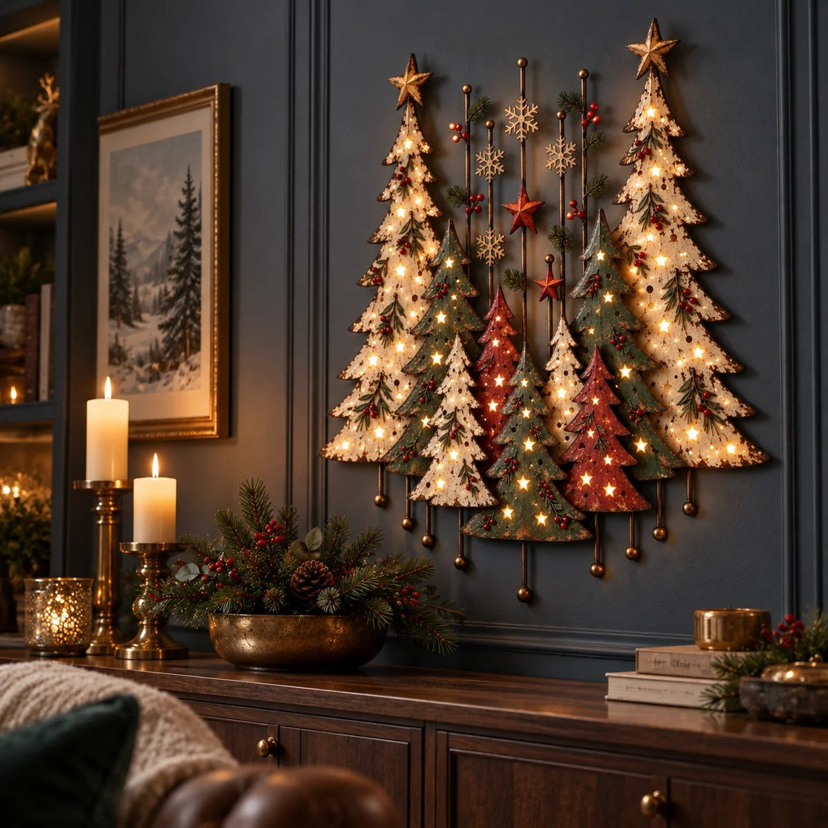 🔥Vintage Woodland Christmas Wall Decor