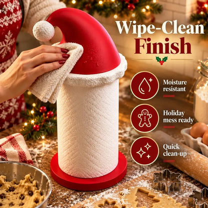 🎅 Santa Hat Paper Towel Holder - Festive Christmas Kitchen Decor 🎄