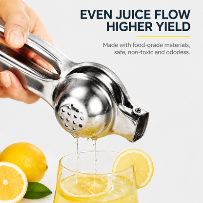 Stainless Steel Lemon Squeezer | Effortless Citrus Juicer for Fresh Homemade Drinks