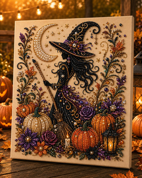 🔥 Last Day 50% OFF – 👻✨ Halloween Pearl Art DIY Kit – Turn Tiny Pearls into Spooky-Cute Magic (📦Buy 2 Free Shipping)