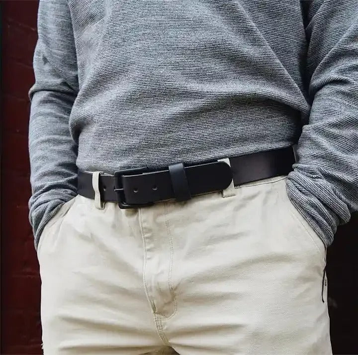 🤎 Handmade Full-Grain Leather Belt for Men – Timeless Style & Premium Craftsmanship