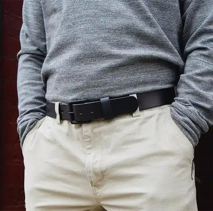 🤎 Handmade Full-Grain Leather Belt for Men – Timeless Style & Premium Craftsmanship