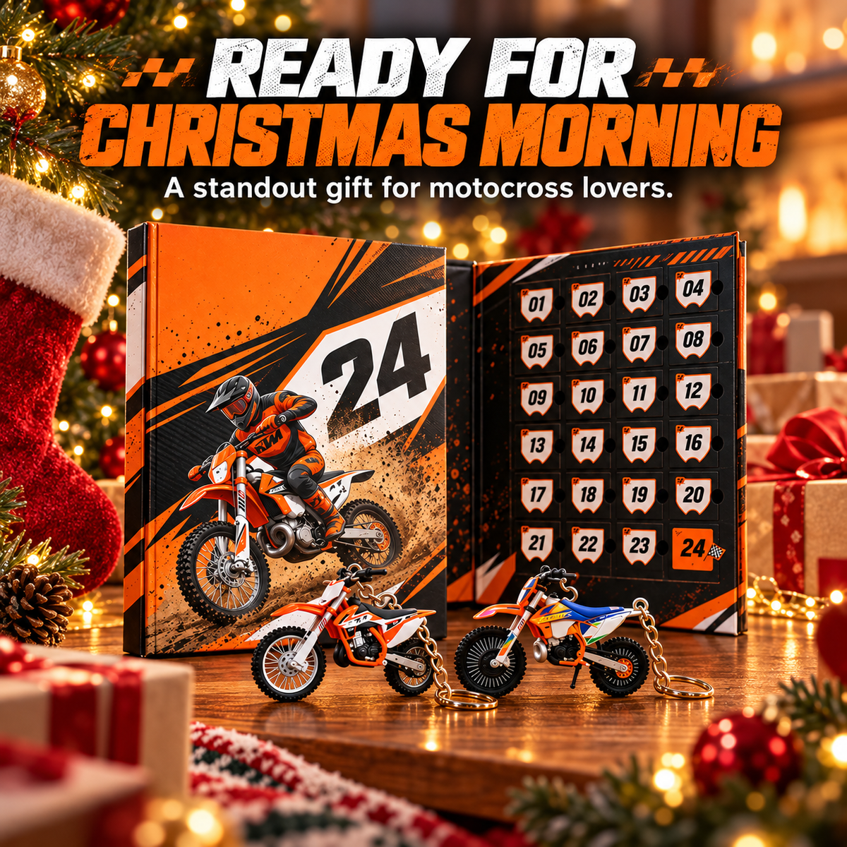 🏁 24-Day Motocross Advent Calendar – 🎄24 Days of Dirt Bike Surprises & Mini Collectibles