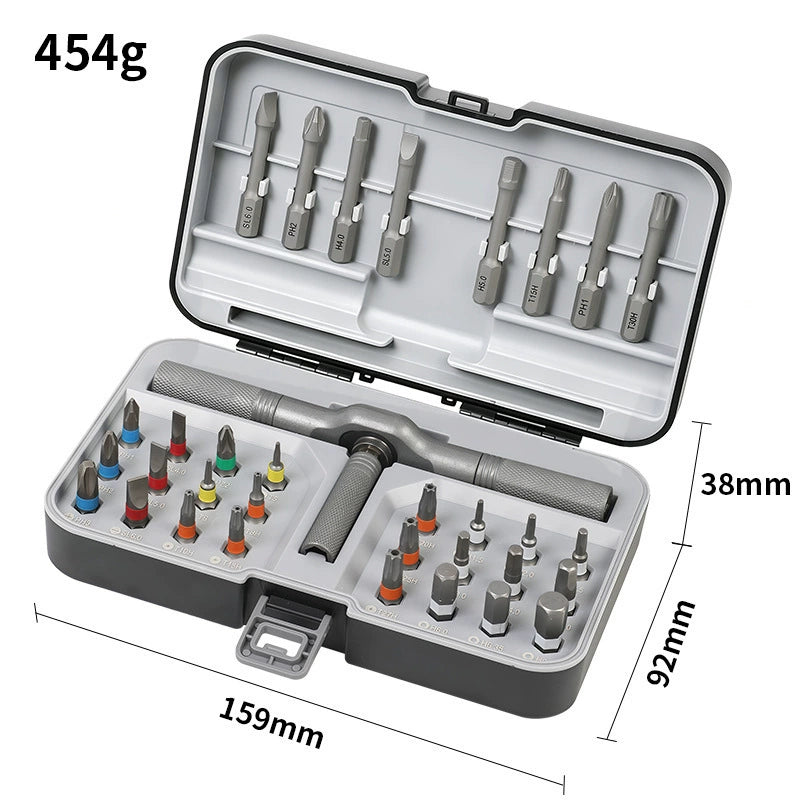 🔥 49% OFF 24-Bit S2 Ratcheting Screwdriver Set – One Kit for Everyday Repairs