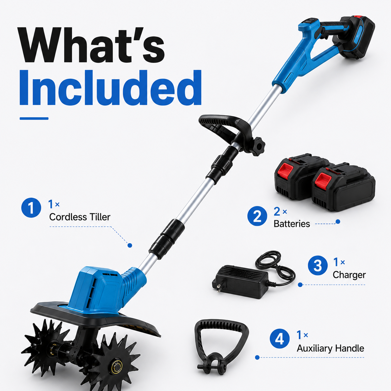 🔋 50% OFF Cordless Garden Cultivator with 2 Batteries – Work Longer, Move Freely 🌱
