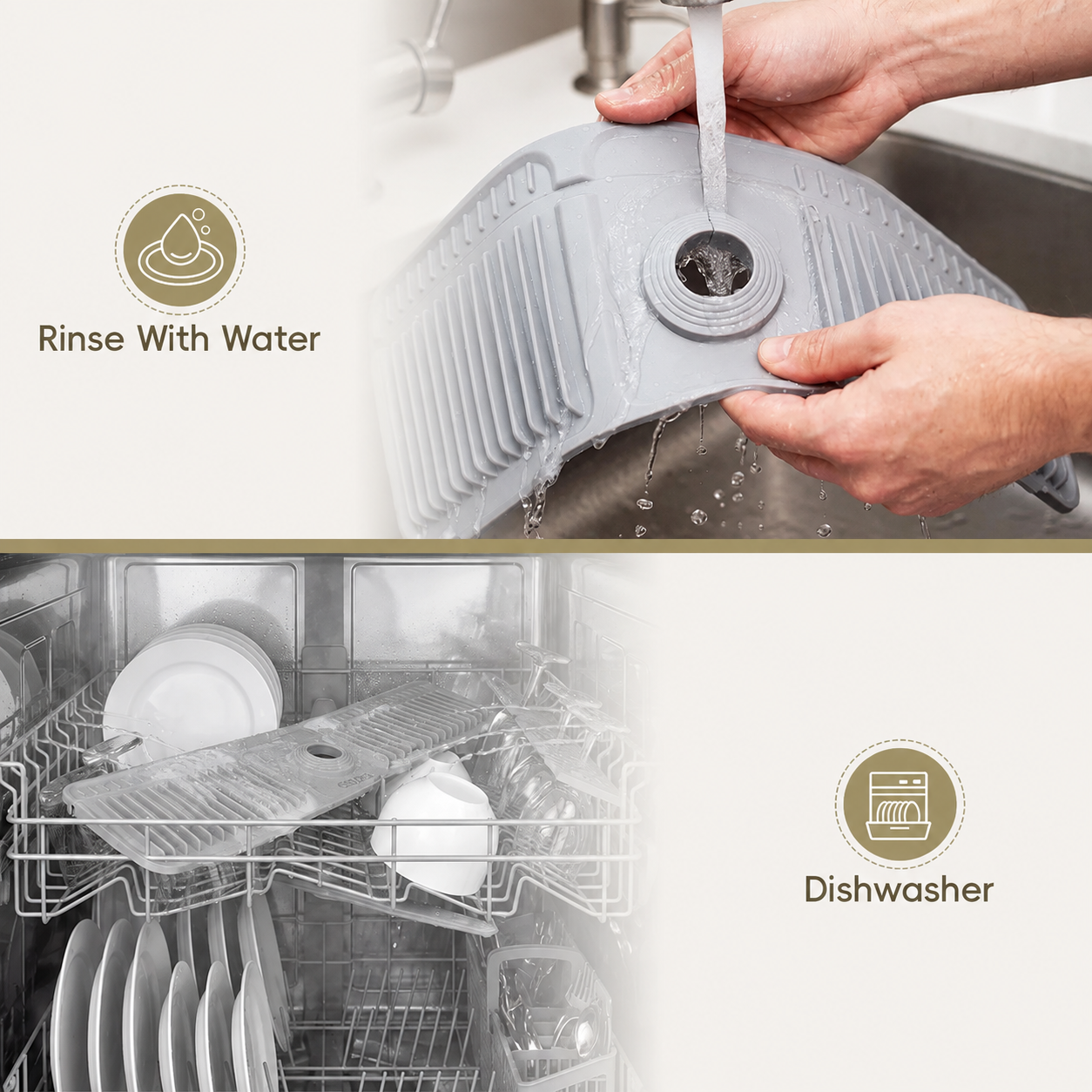 ✨ Self-Draining Faucet Mat – Keep Your Sink Counter Dry & Organized 48% OFF