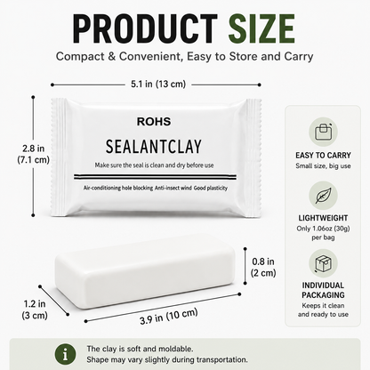Moldable Sealant Clay – No-Tool Home Gap Sealing Putty