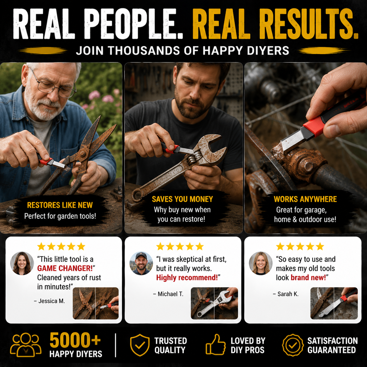 Rust Restoration Kit – Heavy Duty Rust Remover Tool