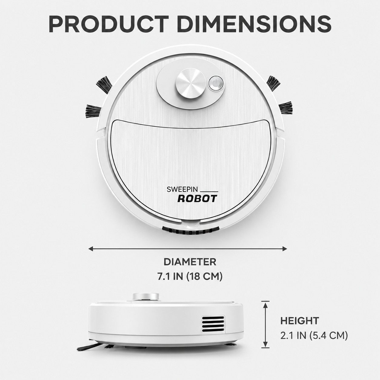 🤖 Smart 4-in-1 Robot Vacuum & Mop with USB Charging