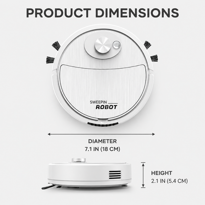 🤖 Smart 4-in-1 Robot Vacuum & Mop with USB Charging